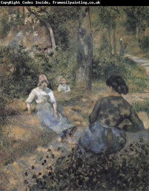 Camille Pissarro Peasants resting
